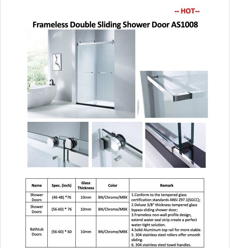 Shower door design