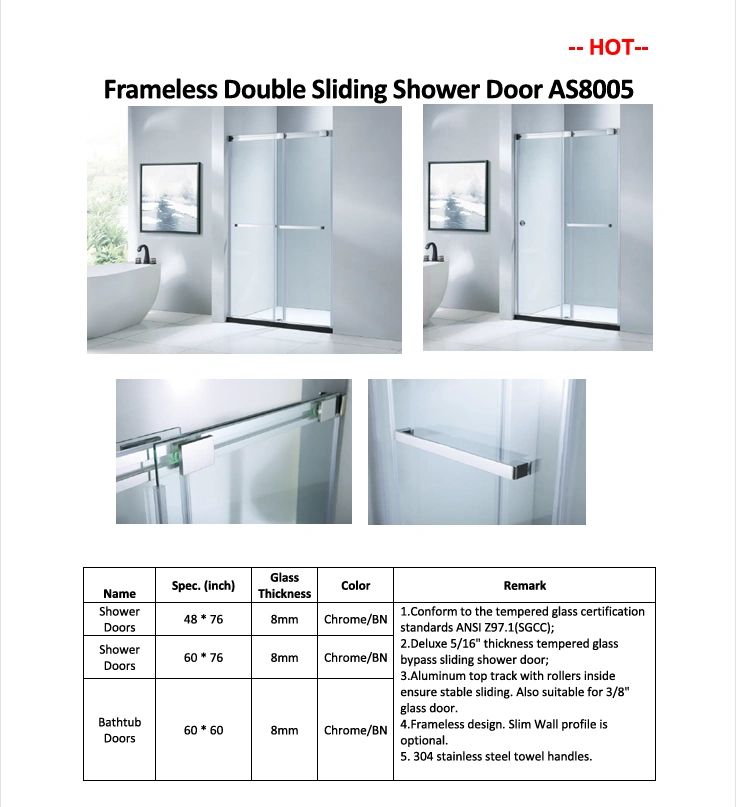 Shower door design