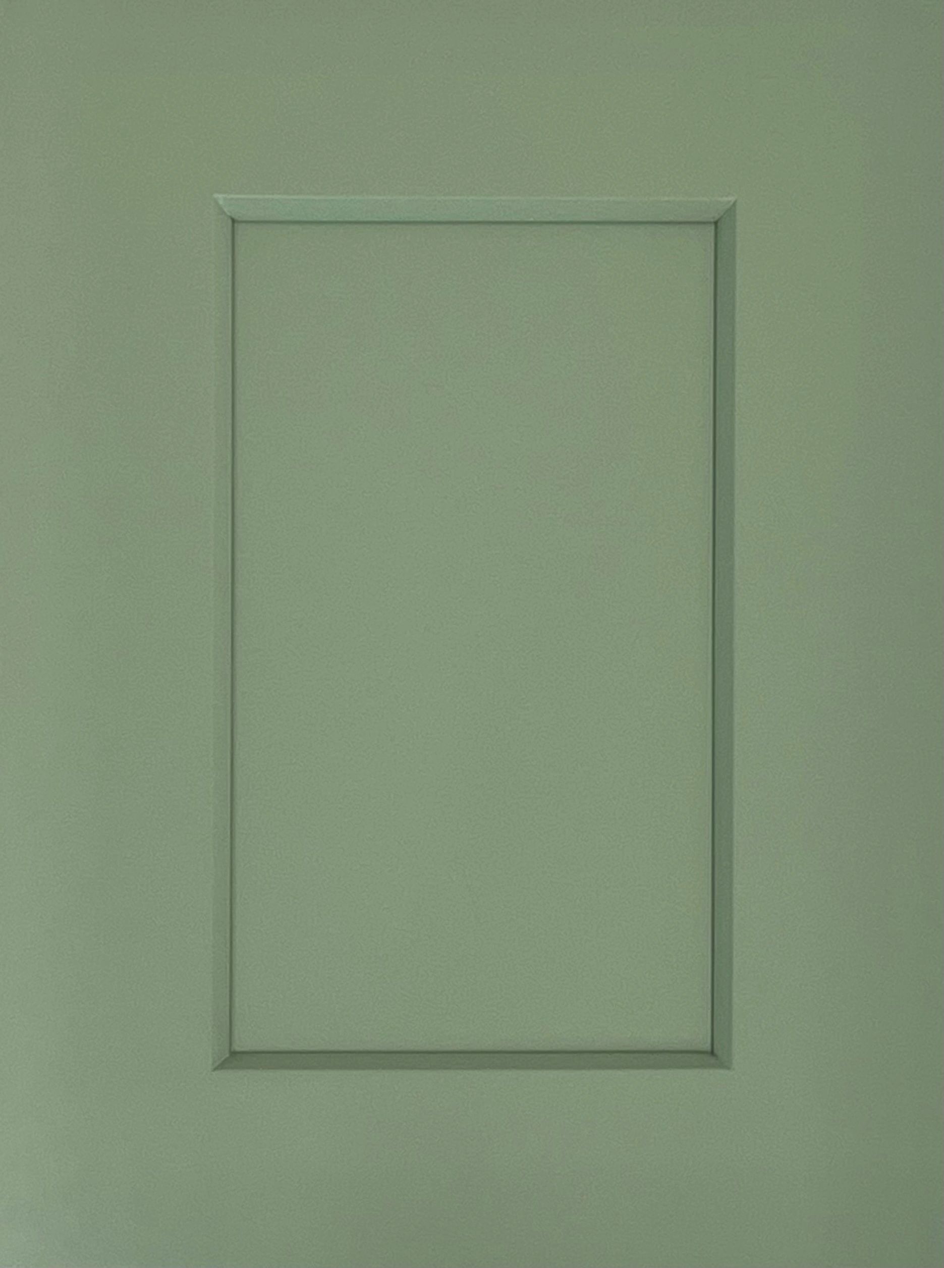 Jade Green Shaker cabinet door