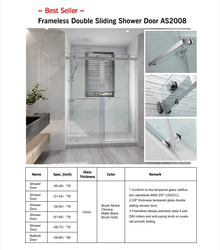 Shower door design