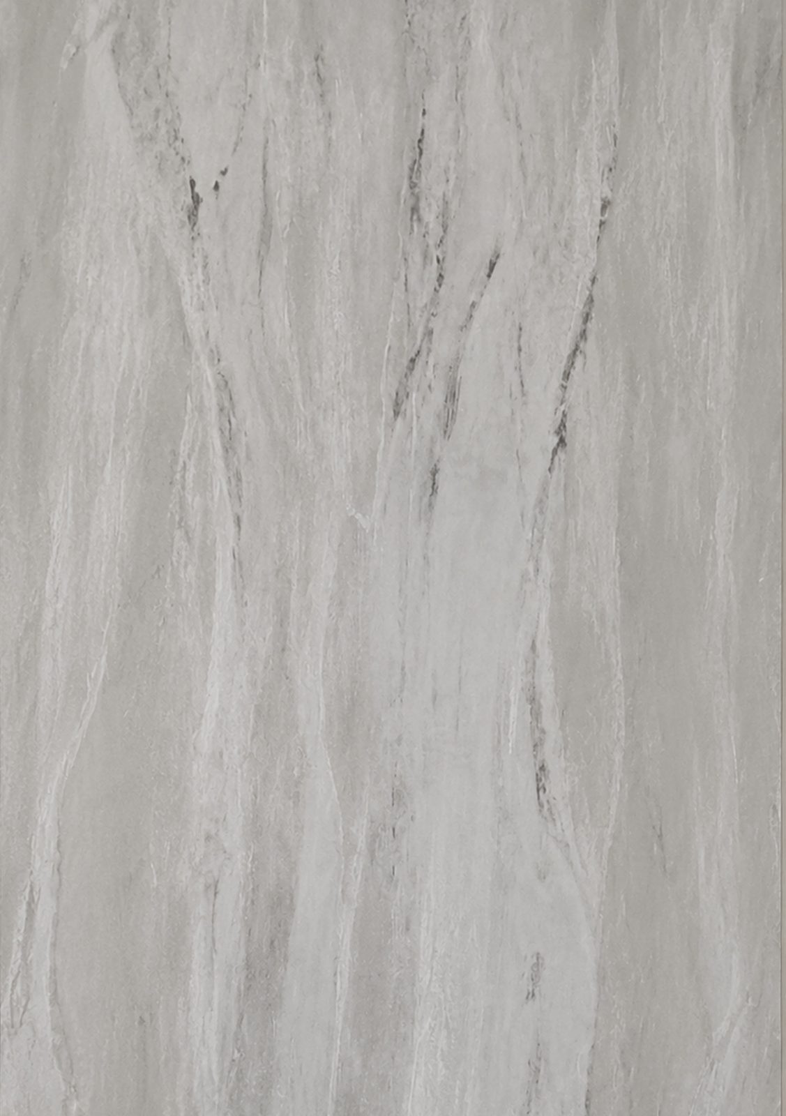Gray quartz with soft vertical wood-grain veining.